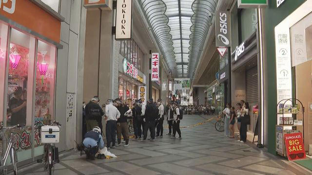 事件があった現場（大阪・中央区）