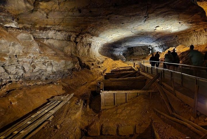 <p>Go into the world’s longest-known cave system at Mammoth Cave National Park. There are guided tours, ranging from accessible to adventurous options. Tickets are required and can sell out weeks in advance, so book early through Recreation.gov or by calling their landline. Check tour schedules and descriptions ahead of time, especially during peak seasons.</p>