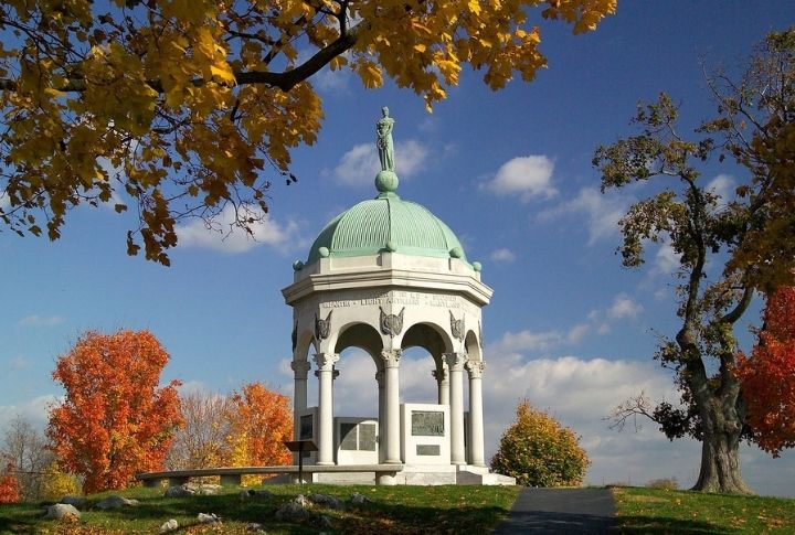 <p>Antietam National Battlefield shows the intense September 17, 1862, battle that resulted in 23,000 casualties and halted the Confederate invasion. This pivotal event led to the Emancipation Proclamation. Tours are self-guided; entrance fees are $15 per vehicle. Purchase tickets and more info are available on the park’s website. </p>