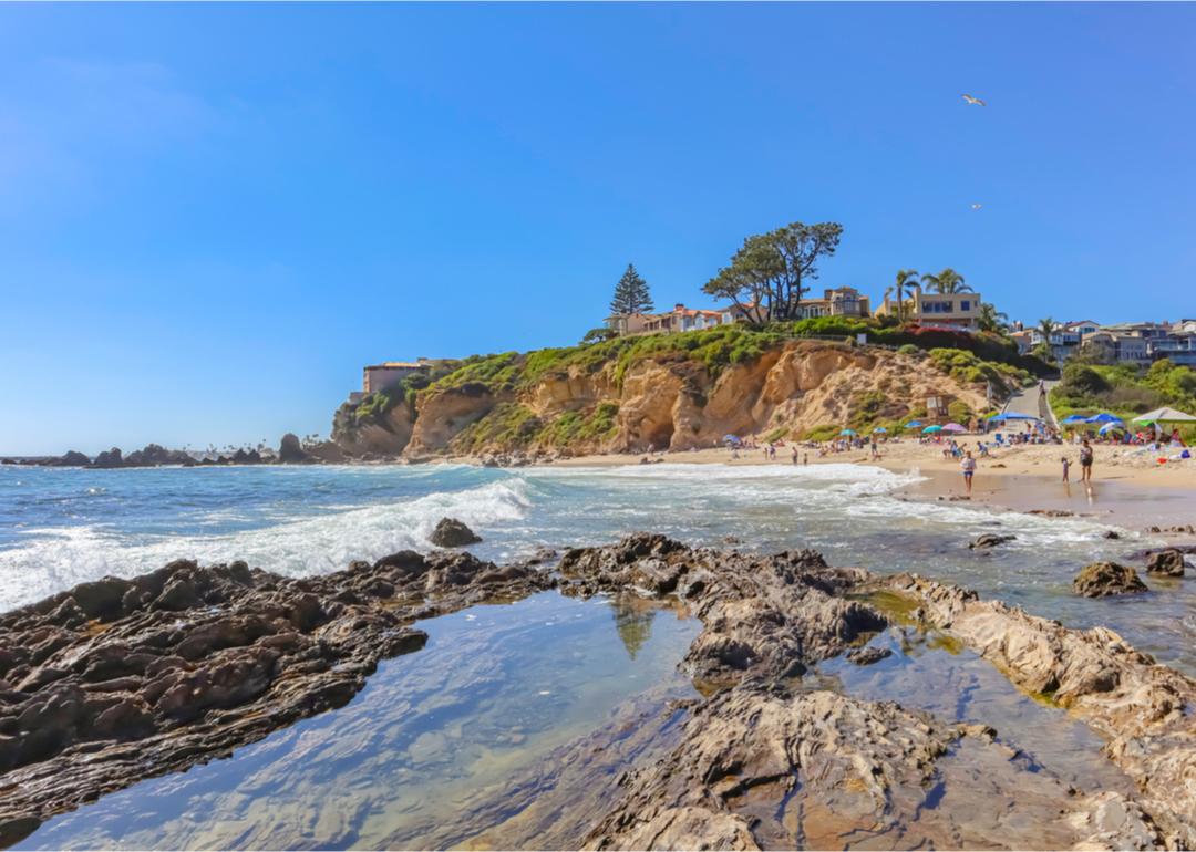 <p>- Population: 4,008</p>  <p>Another coastal destination, Del Mar's <a href="https://www.delmar.ca.us/203/Beaches-Parks">gorgeous beaches</a>, legendary <a href="https://www.dmtc.com/">horse racing</a>, and <a href="https://www.visitdelmarvillage.com/">delightful downtown village</a> are attractive to both visitors and prospective residents. The city hosts about <a href="https://www.delmar.ca.us/764/About-Del-Mar">2 million visitors annually</a>.</p>