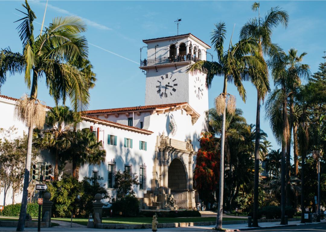 <p>- Population: 2,353</p>  <p>This suburb of Santa Barbara is named for nearby <a href="https://www.santabarbaramission.org/">Old Mission Santa Barbara</a>, founded by Spanish Franciscan friars in 1786, and the dramatic canyon landscape. Visitors flock to this neighborhood for the lush <a href="https://www.sbbg.org/">Santa Barbara Botanic Garden</a> and <a href="https://santabarbaraca.com/itinerary/best-hikes-in-santa-barbara/">several popular hiking trails</a>.</p> <p><strong>You may also like:</strong> <a href="https://stacker.com/business-economy/if-small-businesses-are-doing-well-why-are-owners-so-pessimistic">If small businesses are doing well, why are owners so pessimistic?</a></p>