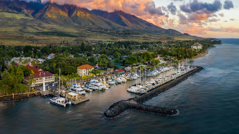 Lahaina Harbor, Maui, Hawaii.