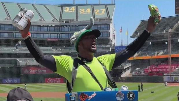 A's beer vendor Ice Cold Kenny KPIX