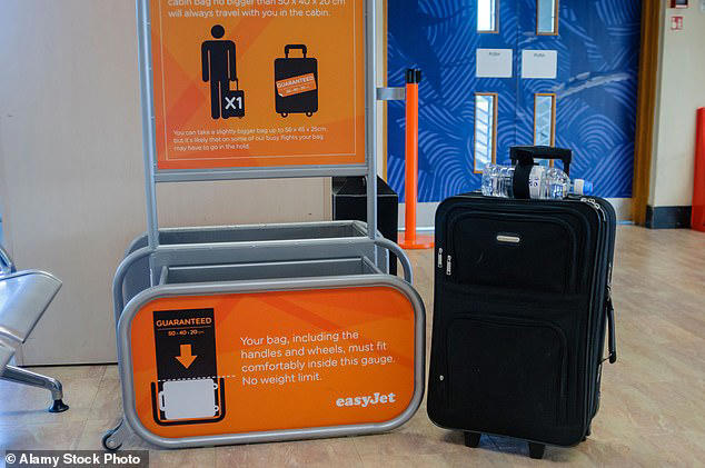 Hand luggage size with easyjet online