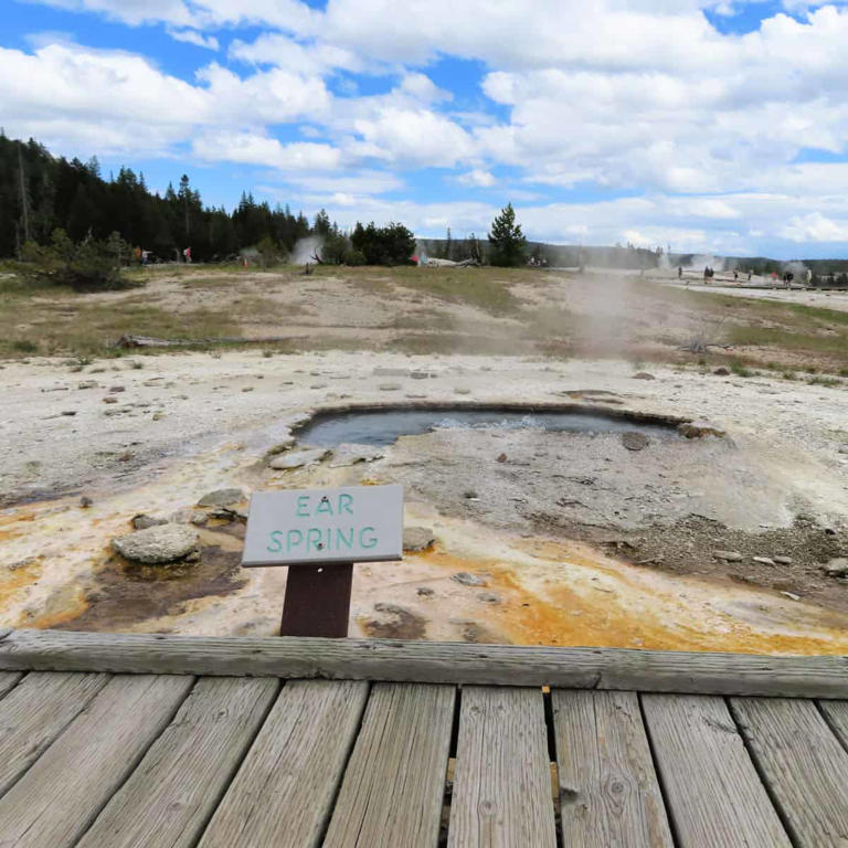 Geyser Hill in Yellowstone National Park