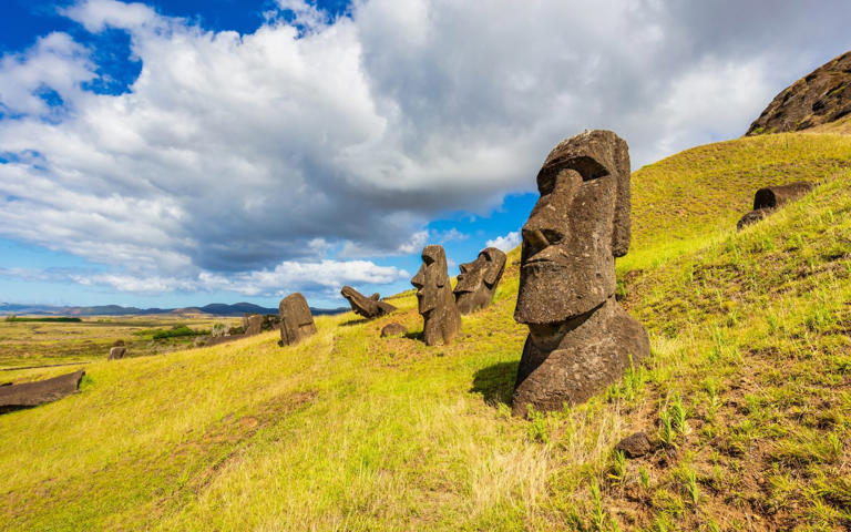 In 2018, a tourist chipped the ear off one of Easter Island's famous Moai statues