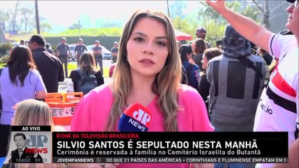 Chega ao fim sepultamento de Silvio Santos no Cemitério Israelita do Butantã