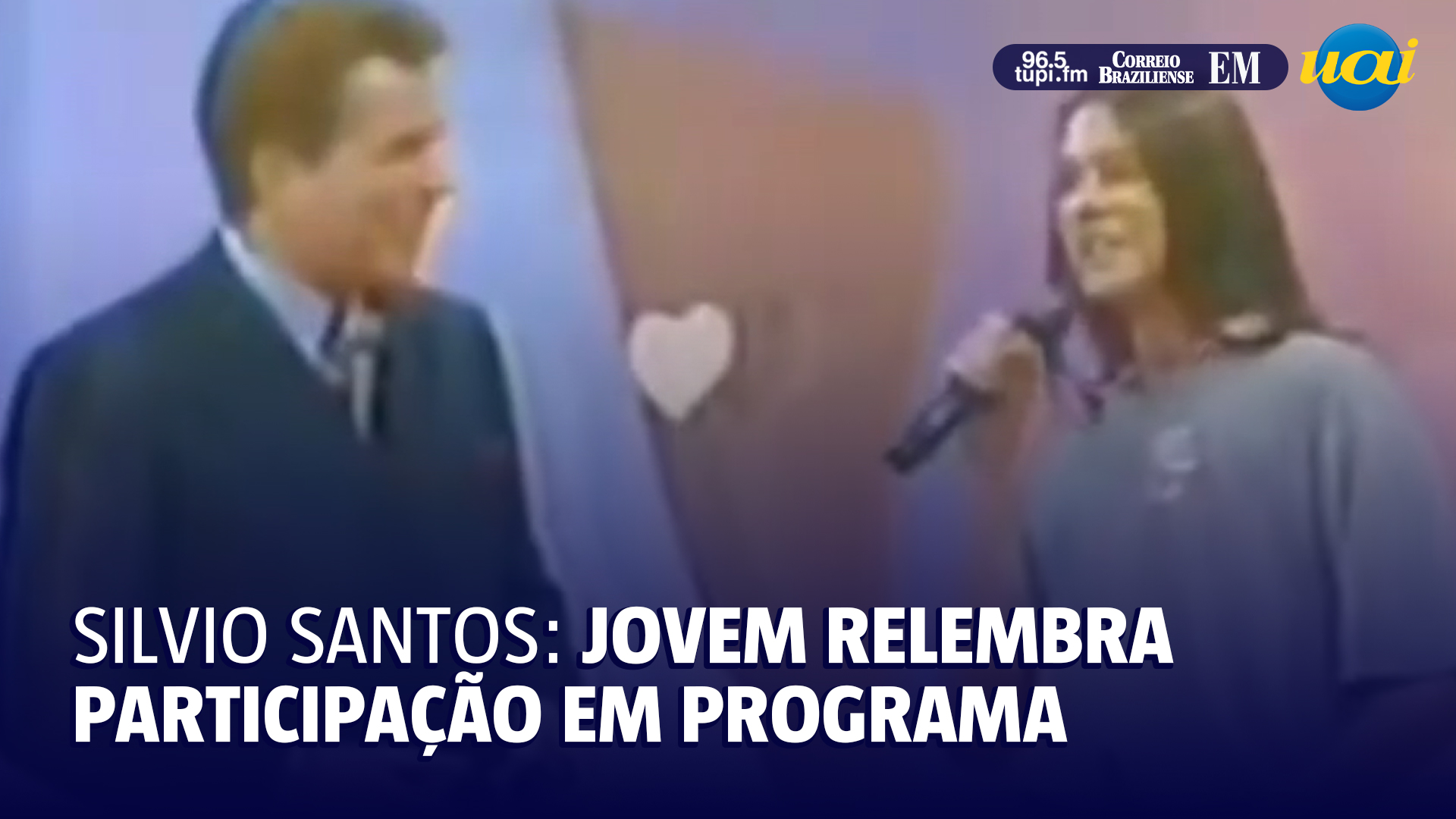 Jovem revive momentos no programa de Silvio Santos