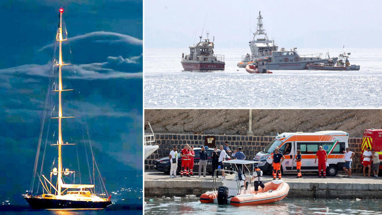 Seven people missing after British-flagged yacht capsizes in tornado off  Italy