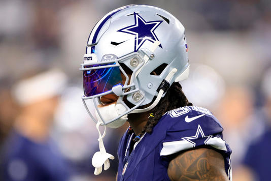 ARLINGTON, TEXAS - DECEMBER 30: CeeDee Lamb #88 of the Dallas Cowboys looks on prior to the game against the Detroit Lions at AT&T Stadium on December 30, 2023 in Arlington, Texas. (Photo by Ron Jenkins/Getty Images)