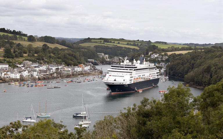 The 1,000-passenger vessel Vasco da Gama recently called at the Cornish town of Fowey