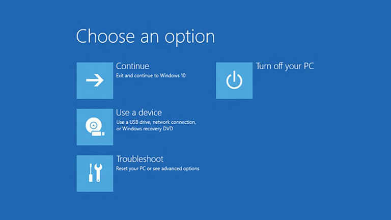 The WinRE feature (which is similar for Windows 10 and 11) gives you access to some basic troubleshooting tools. 