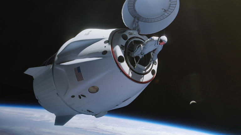 The Polaris Dawn crew will have to open Dragon's nosecone with no airlock to keep its cabin pressurized. Polaris via X