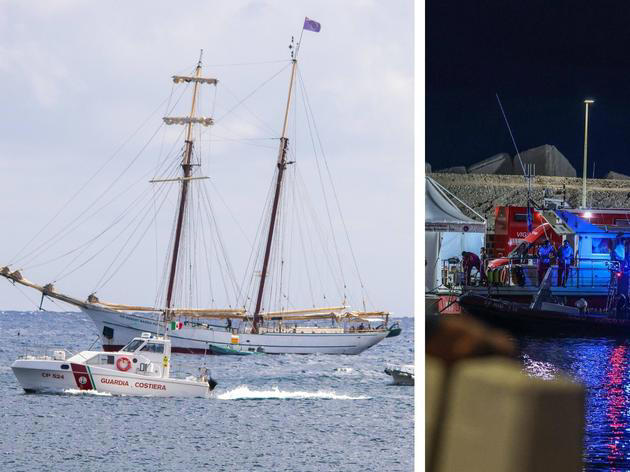 Innerhalb einer Minunte soll die Luxusyacht „Bayesian“ vor der Küste Siziliens durch ein Unwetter gesunken sein.