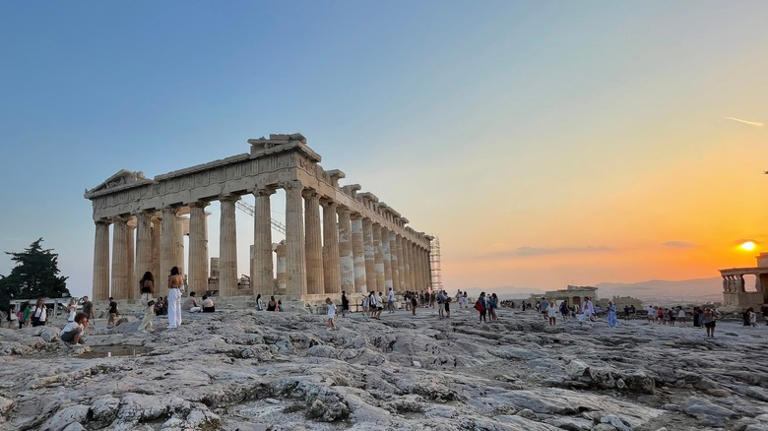 Acropolis at sunset