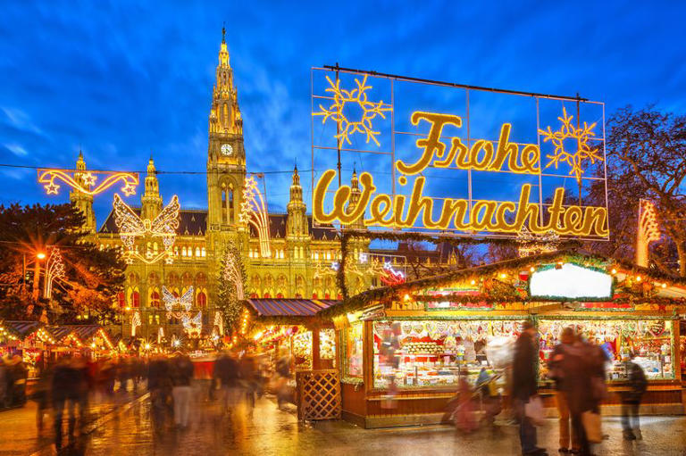 The dazzling Christmas market in Vienna, Austria - one of the new Jet2 destinations.