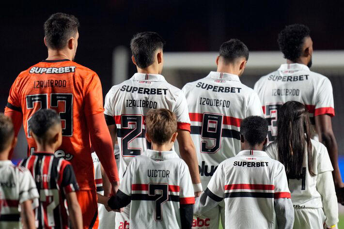 Calleri, camisa 9, é um dos jogadores que irá ao Uruguai nesta quinta-feira. Foto: Andre Penner/AP