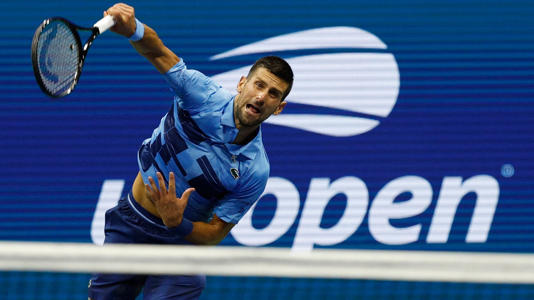 Novak Djokovic battled past Laslo Djere, who retired early in the third set, to reach the US Open third round. Reuters