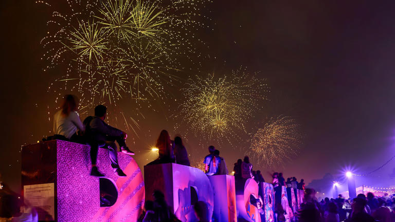 A team of 30 has worked thousands of hours to set up for the event.  (Supplied: Brisbane Festival)