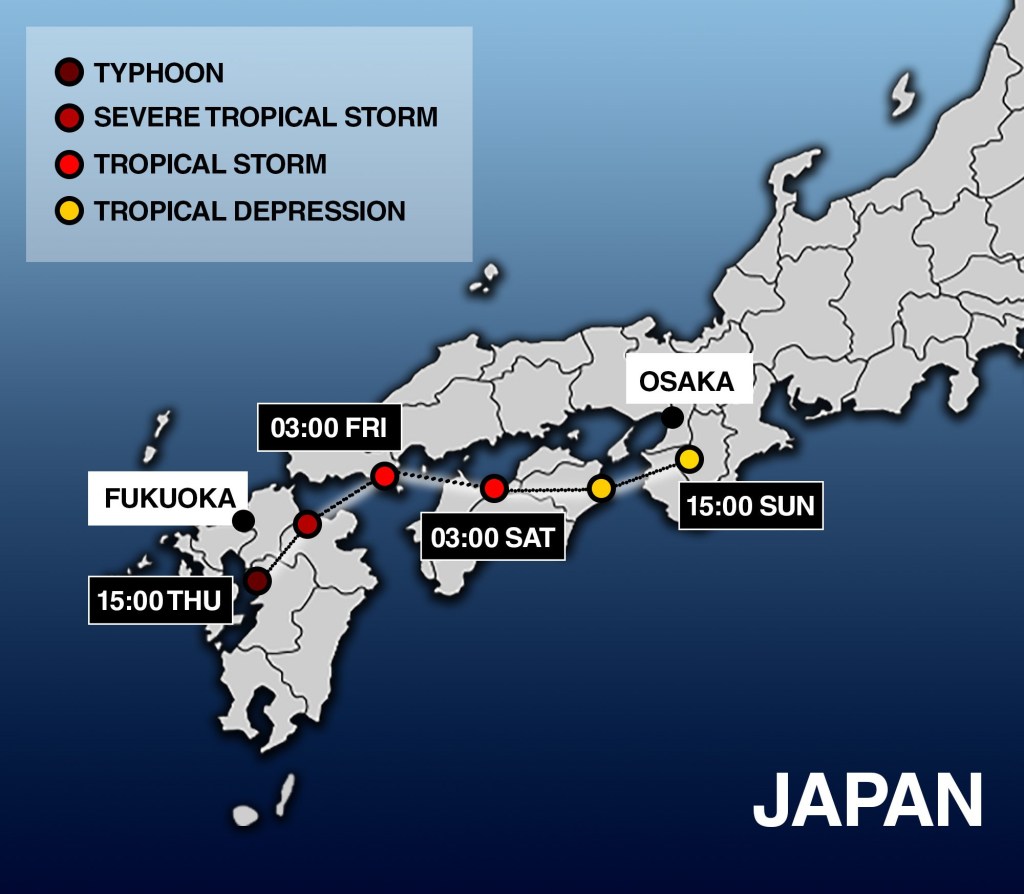 Millions Of People Forced To Evacuate As Typhoon Shanshan Hits Japan