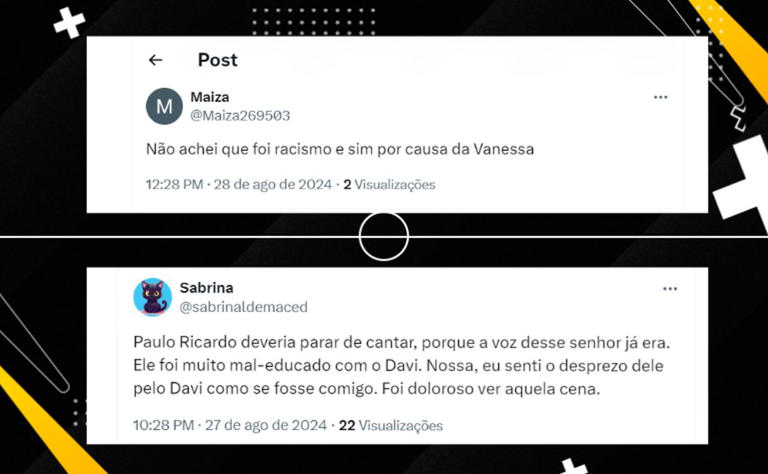 “Triste, de chorar”; Davi se manifesta após polêmica com Paulo Ricardo e desabafa