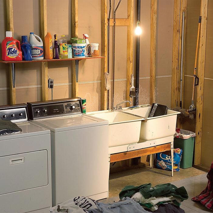 Convert an Unfinished Laundry Area Into a Laundry Room