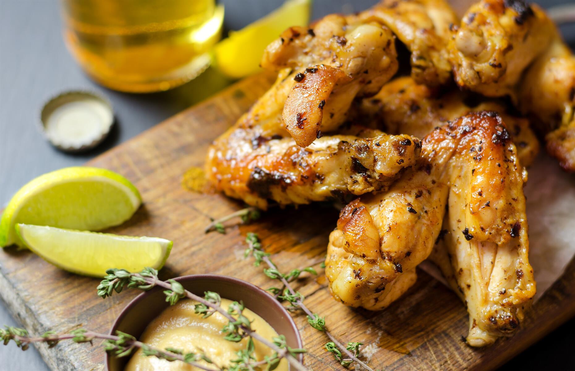 Honey mustard wings