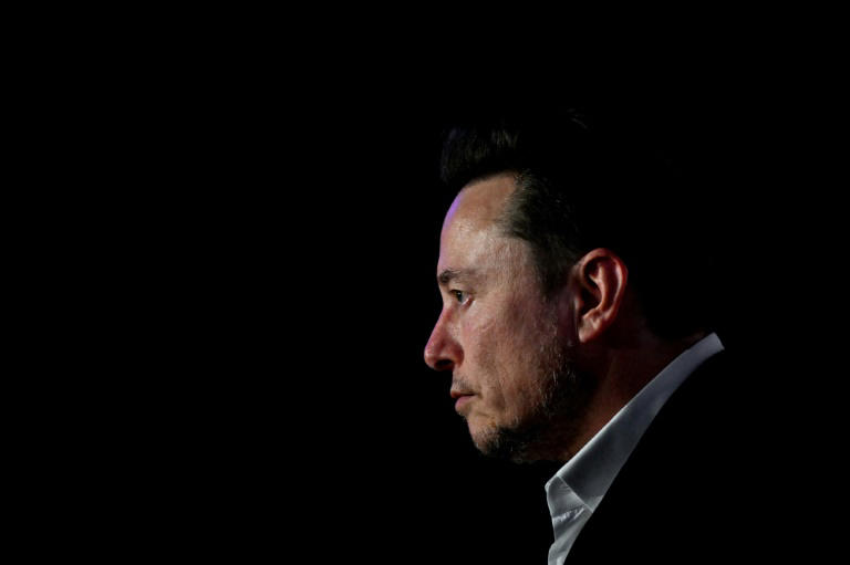 O empresário Elon Musk em 22 de janeiro de 2024 em Cracóvia (Polônia)