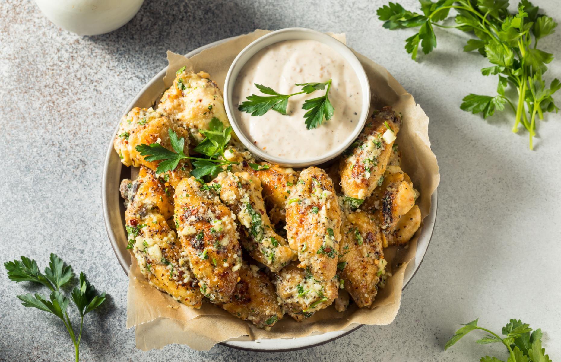 Lemon Parmesan wings