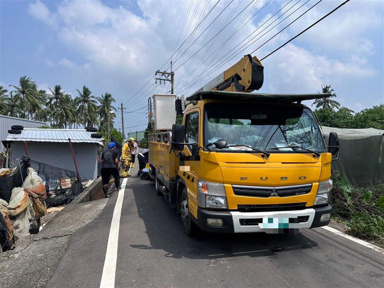 駕駛工程車的林姓男子依涉業務過失致死罪嫌送辦。（圖／翻攝畫面）