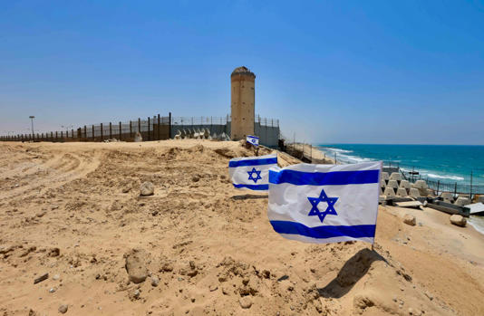  View of the Philadelphi Corridor between the southern Gaza Strip and Egypt, on July 15, 2024. (credit: Oren Cohen/Flash90)