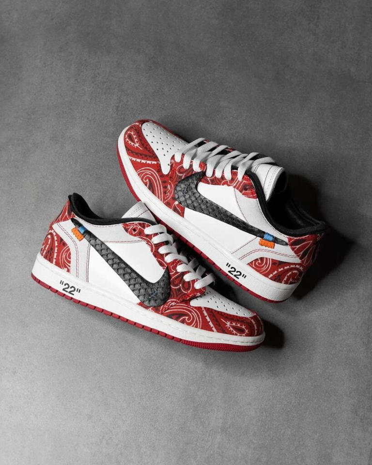 The Off White x Air Jordan 1 Low Chicago Bandana Is Eye Catching