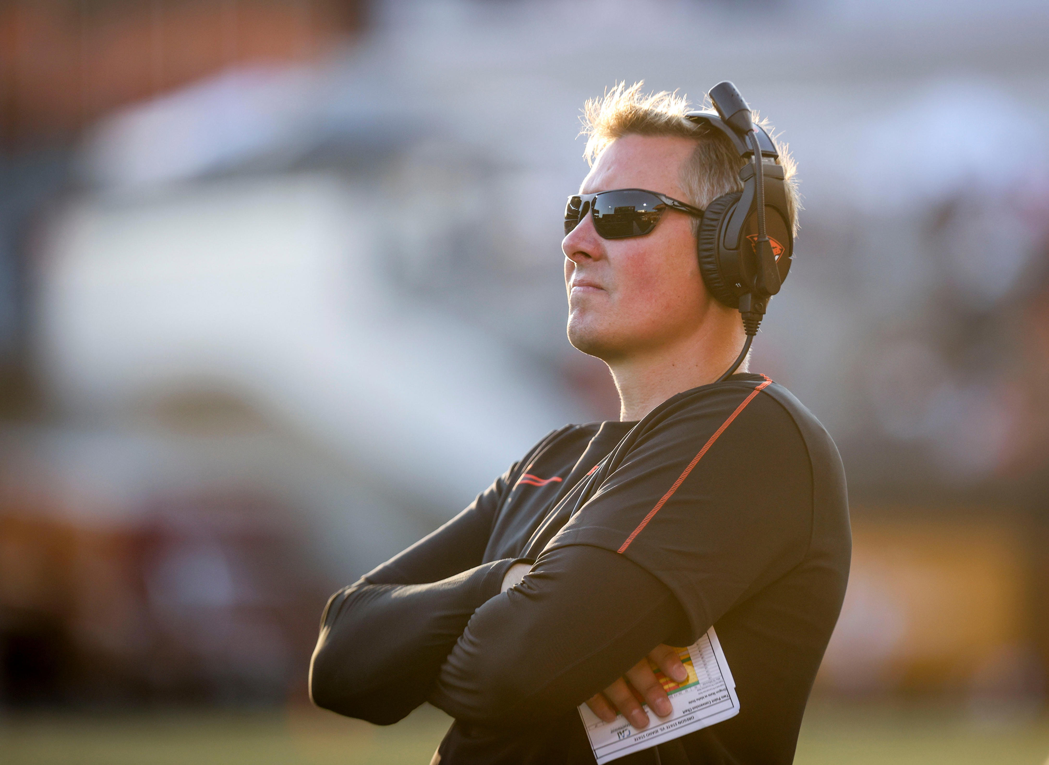 Oregon State football coach Trent Bray talks California, depth chart