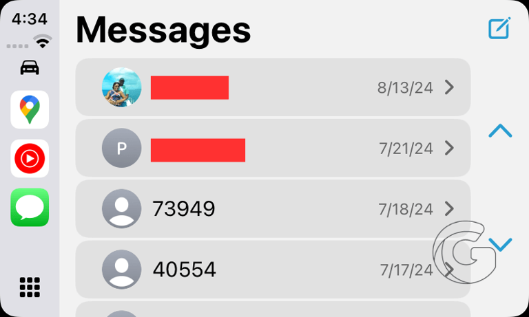 iOS 18 CarPlay contact photos in messages app