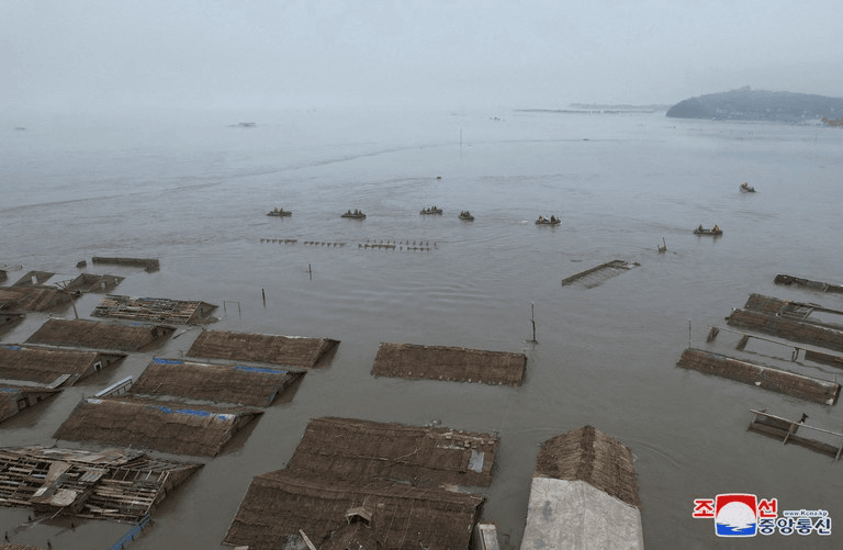 <strong>Inundaciones</strong> en <strong>Corea</strong> del <strong>Norte</strong>.