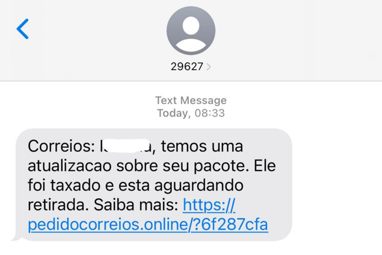 O mais importante neste golpe é evitar clicar nos links enviados por SMS desconhecidos. Imagem: Reprodução/Metrópoles