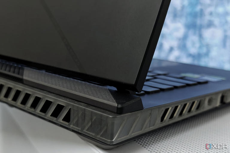 An image showing one of the vents on the Asus ROG Strix Scar 16 gaming laptop.
