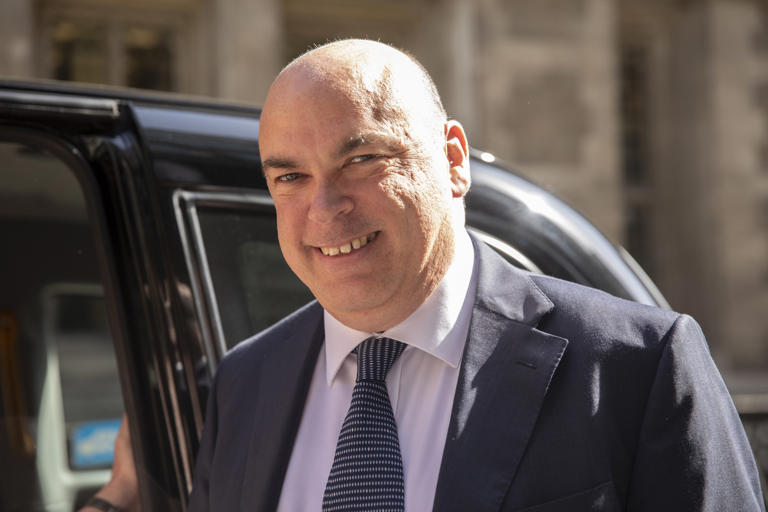 Mike Lynch, former chief executive officer of Autonomy Corp departs the Rolls Building on June 27, 2019 in London, England. Lynch is one of several people still missing after the Baysian sank.