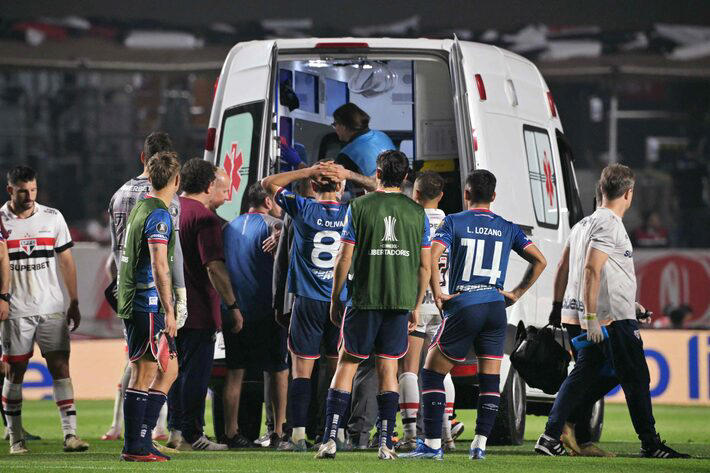 Quadro de Izquierdo provocou profunda comoção no São Paulo Foto: Nelson Almeida/AFP