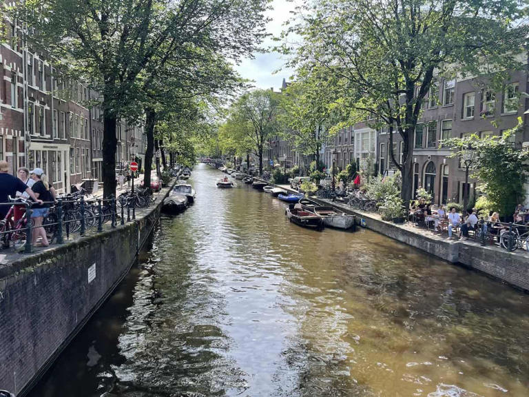 The Amsterdam Canals are picturesque. credit: Catherine Parker