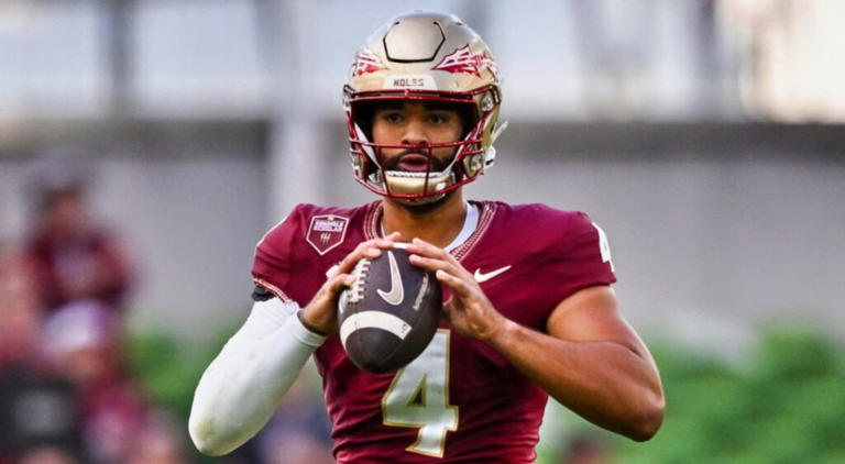 Everyone Made The Same Joke About Seminoles QB DJ Uiagalelei Following  Florida State's Shocking Loss To Georgia Tech