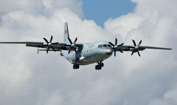 A Chinese Y-9 transport aircraft (file picture)