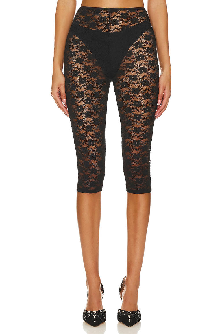 【GLOWNY】24F/W★SABRINA CAPRI PANTS (S,M) SABRINA CAPRI PANTS (BLACK) - GLOWNY