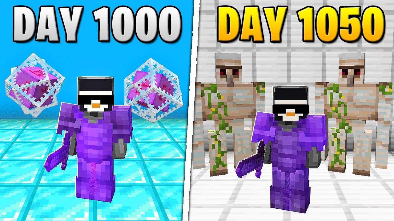 Witness the ultimate hardcore Minecraft survival over 1,000 days