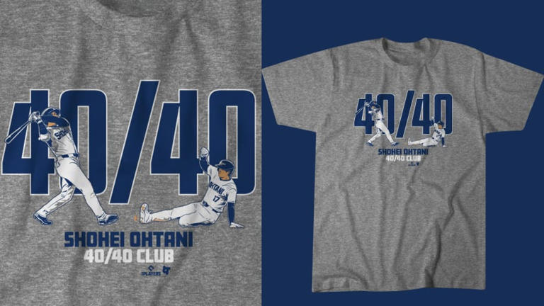 Get your Shohei Ohtani 40/40 Club shirt now