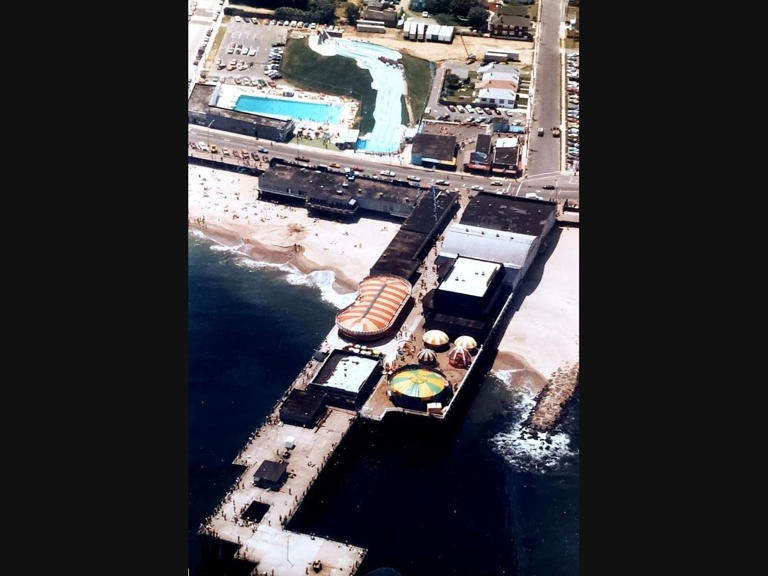 The Long Branch pier in the early 1980s.