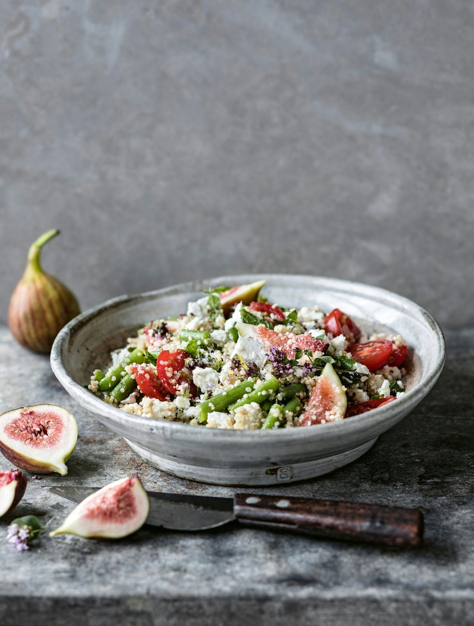 Rezept-Extra: Quinoa-Salat mit Feigen, Feta und grünen Bohnen