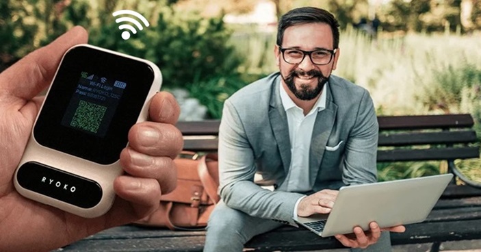 Este enrutador WiFi portátil te permite conectarte a Internet dondequiera que estés