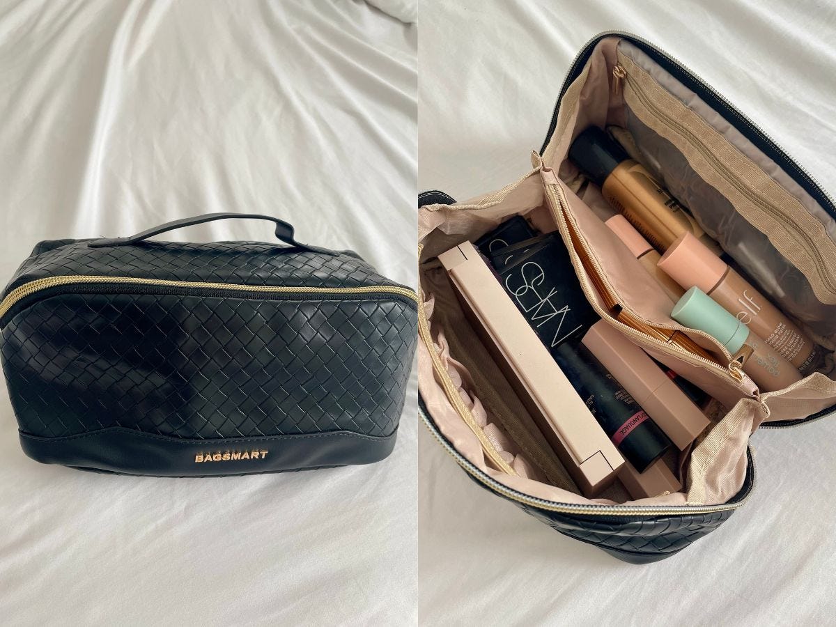 best travel makeup bag 2022 Ethereal Bag, Clear Cosmetic Make Up Organizer TSA Approved Toiletry Bag, Waterproof Pouch for Women Purse for Toiletries Accessories Brushes : Beauty & Personal Care Your girl will be happier The best makeup bags for