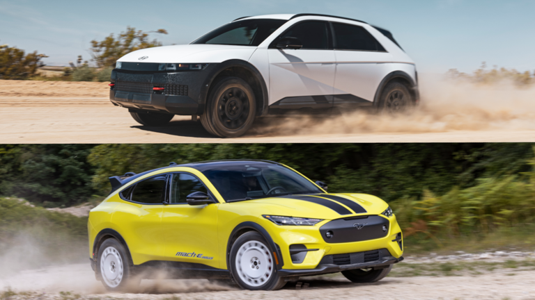All-Electric Off-Roading Showdown: Ford Mustang Mach-E Rally vs Hyundai ...